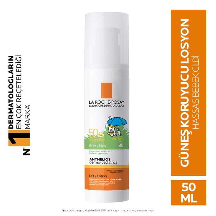 La Roche Posay Anthelios SPF 50 Bebekler için Güneş Koruyucu Losyon 50 ml - 2