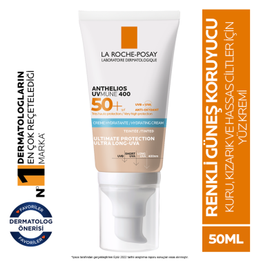 La Roche Posay Anthelios UVMune SPF50+ Nemlendirici Güneş Kremi 50 ml - Renkli - 2