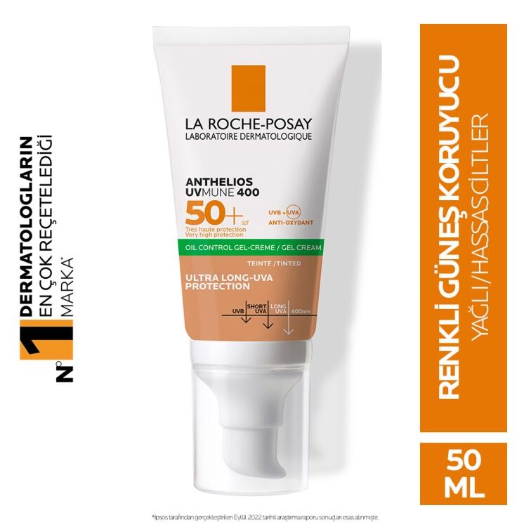 La Roche Posay Anthelios XL SPF 50 Renkli Güneş Jel Krem 50 ml - 2