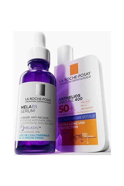 La Roche Posay MELA B3 Koyu Leke Karşıtı Serum 30 ml - Anti-Dark Spots Fluid SPF50+ Yüz Güneş Kremi 50 ml HEDİYE - 1