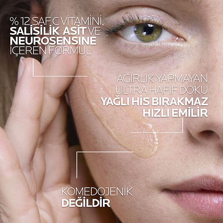 La Roche-Posay Pure Vitamin C12 Işıltı Veren Antioksidan Yüz Serumu 30 ml - 3