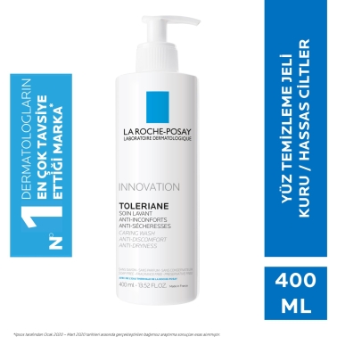 La Roche-Posay Toleriane Caring Wash 400 ml Hassas Ciltler Yüz Temizleyici Jeli - 1
