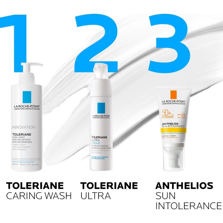 La Roche-Posay Toleriane Caring Wash 400 ml Hassas Ciltler Yüz Temizleyici Jeli - 4