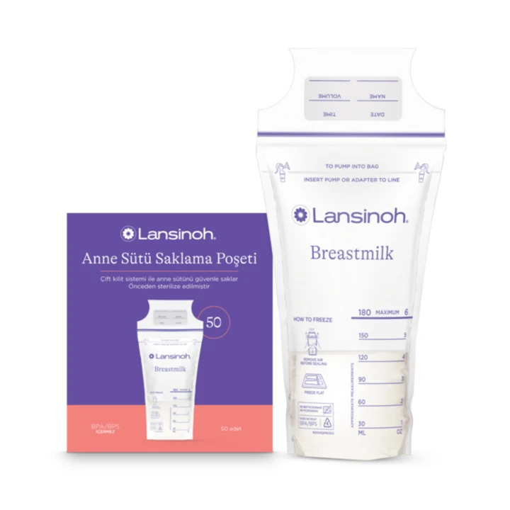 Lansinoh Anne Sütü Saklama Poşeti 50 Adet - Lansinoh