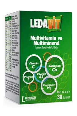 Ledavit Multivitamin Mineral 30 Tablet - Ledapharma