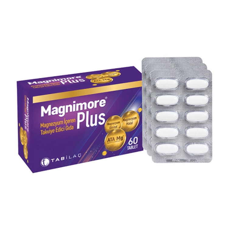 Magnimore Plus Magnezyum İçeren Takviye Edici Gıda 60 Kapsül - Magnimore