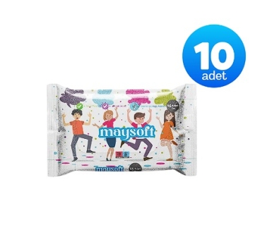 Maysoft Cep Boy Islak Mendil 15'li 10 Adet - May Soft