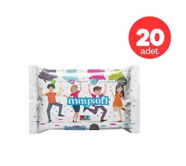 Maysoft Cep Boy Islak Mendil 15'li 20 Adet - May Soft