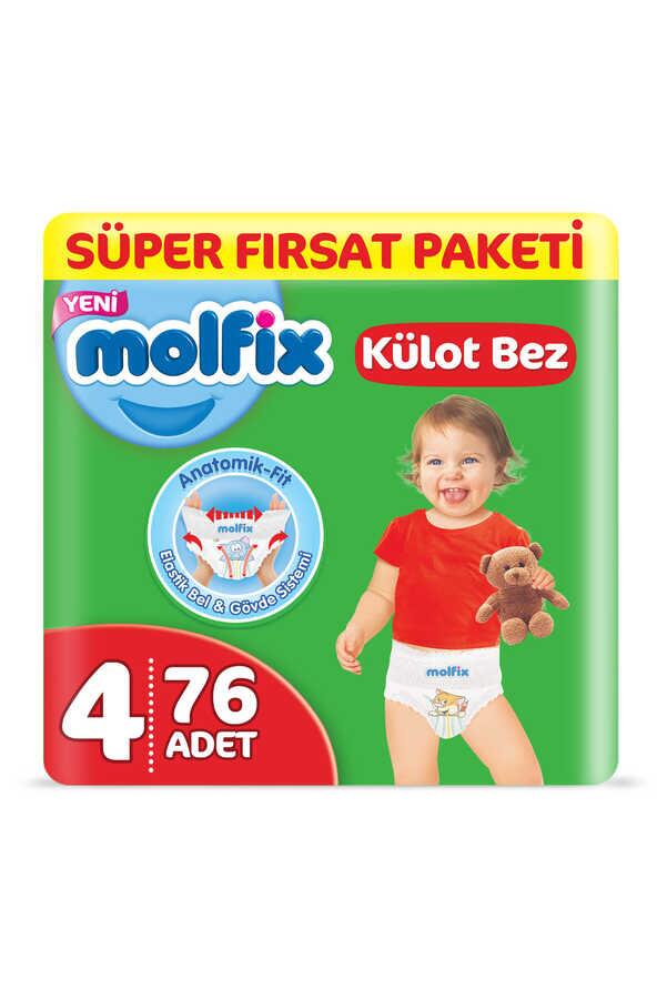 Molfix Süper Fırsat Paketi No:4 Maxi 76 Adet Külot Bebek Bezi