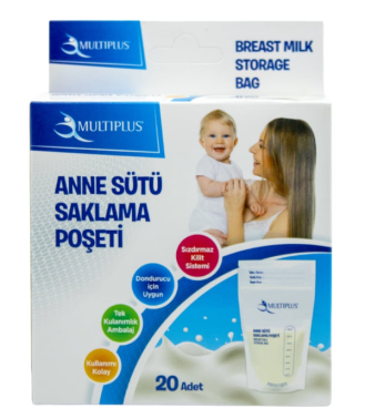 Multiplus Anne Sütü Saklama Poşeti 20 Adet - Multiplus