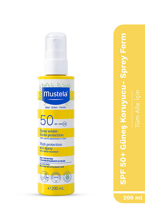 Mustela High Protection Sun Spray SPF50 200 ml - 1