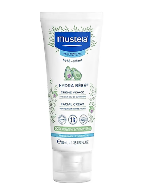 Mustela Hydra Bebe Organik Avokadolu Bebek Yüz Kremi 40 ml - Mustela