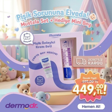 Mustela Pişik Önleyici Krem 100 ml Set + Çanta Boy Hediye - Mustela