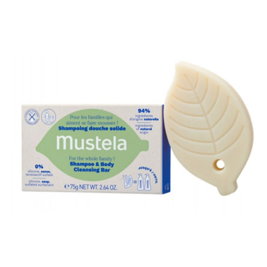 Mustela Shampoo Body Cleansing Bar 75 g - 1