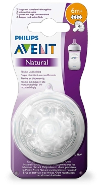 Avent Natural Biberon Emziği 6 Ay+ 2'li - Philips Avent