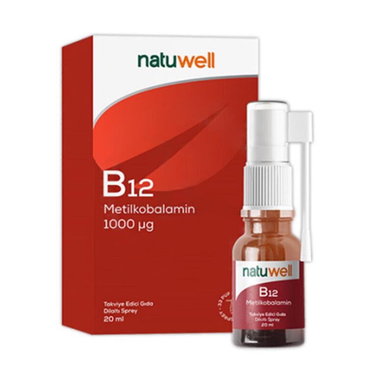 Natuwell B12 Metilkobalamin 1000 mcg 20 ml Sprey - 1