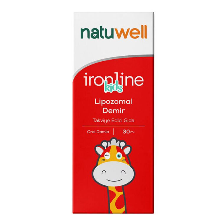 Natuwell Ironline Kids Lipozomal Demir İçeren Sıvı Takviye Edici Gıda 30 ml - 1