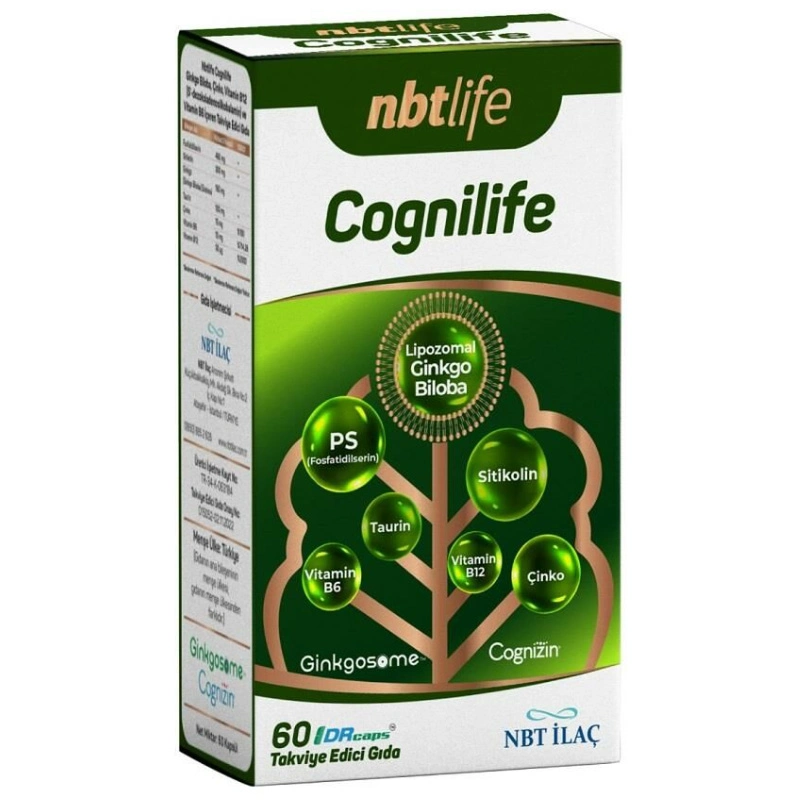 NBT Life Cognilife Takviye Edici Gıda 60 Kapsül - 1
