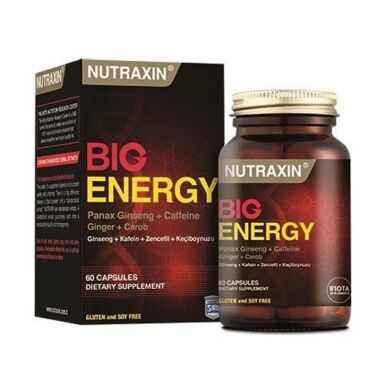 Nutraxin Big Energy Takviye Edici Gıda 60 Tablet - Nutraxin