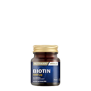 Nutraxin Biotin 5000 mcg Takviye Edici Gıda 30 Tablet - 2