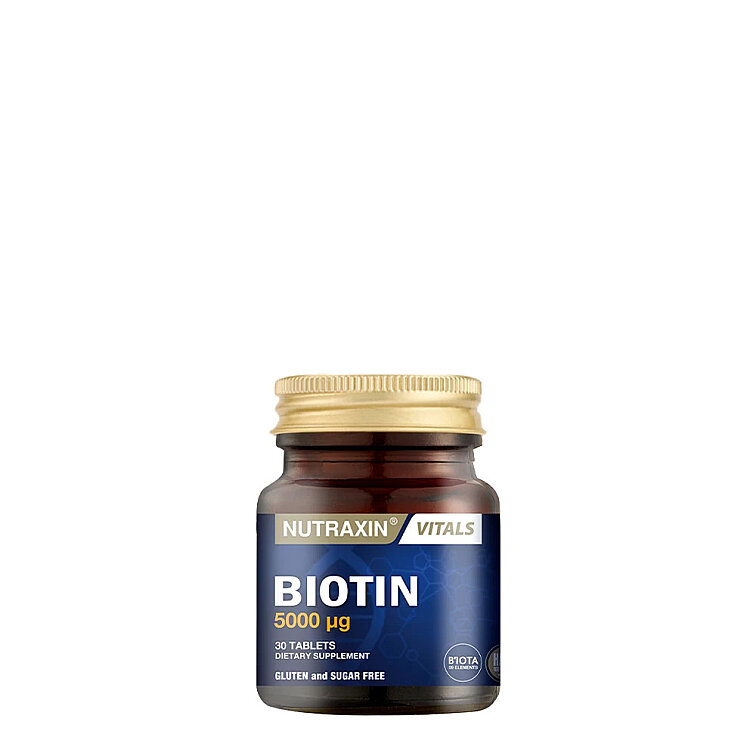 Nutraxin Biotin 5000 mcg Takviye Edici Gıda 30 Tablet - 2