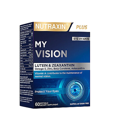 Nutraxin Plus My Vision Göz Vitamini Lutein Zeaksantin 60 Kapsül