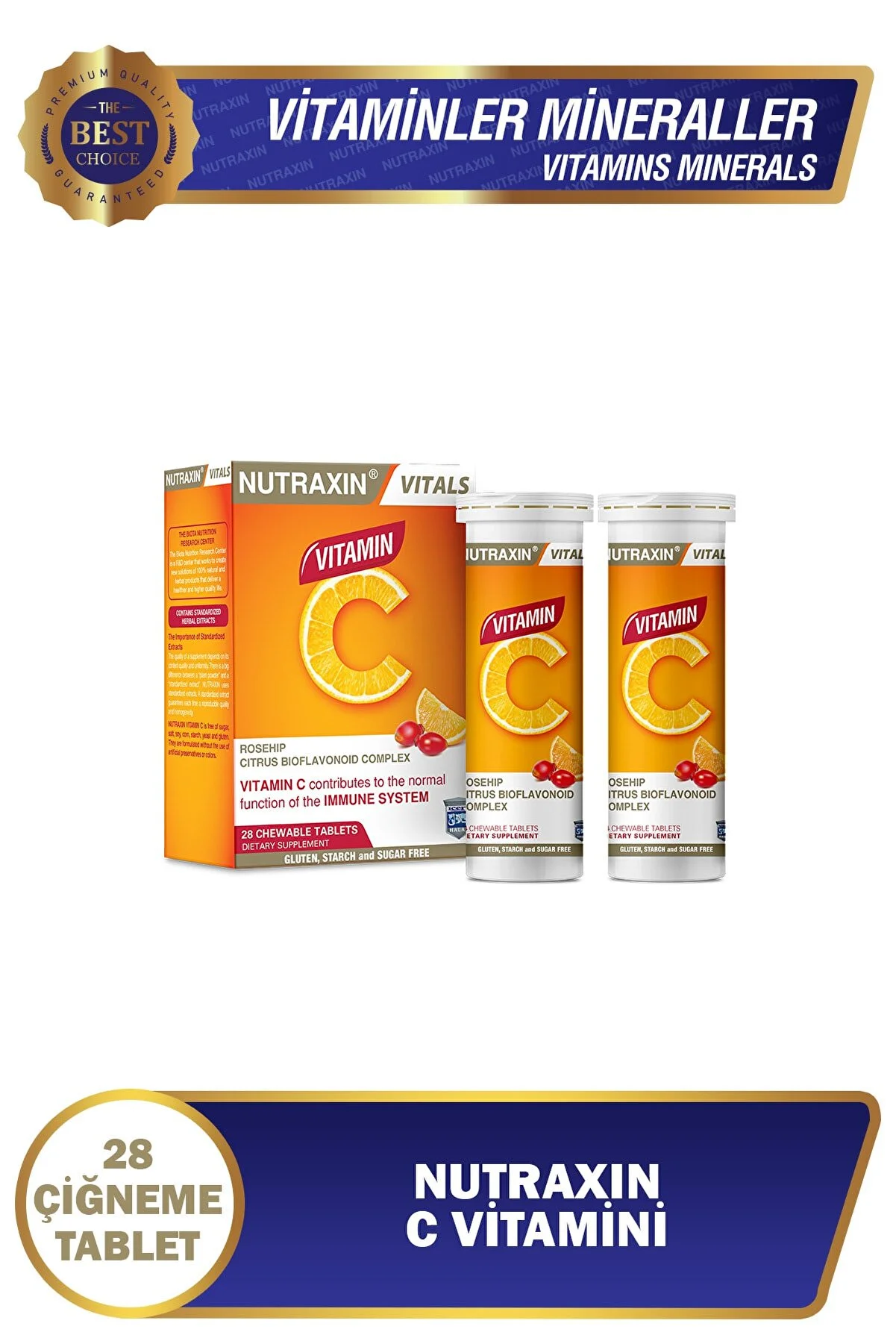 Nutraxin C Vitamini Çiğneme 28 Tablet - 1