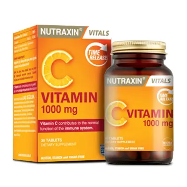 Nutraxin Vitamin C 1000 mg Takviye Edici Gıda 30 Tablet - Nutraxin