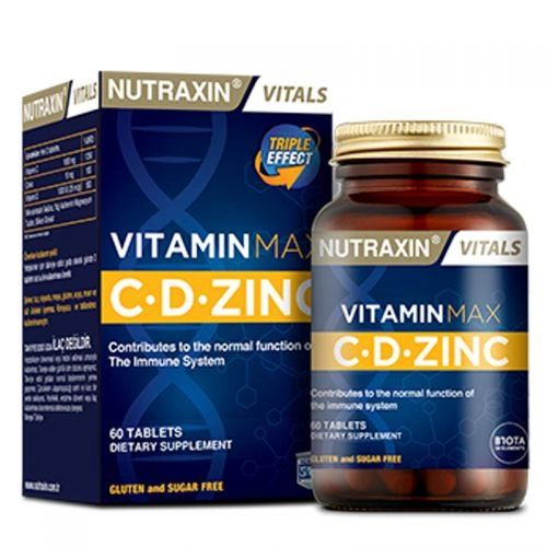Nutraxin Vitamin Max C-D-Zınc 60 Tablet