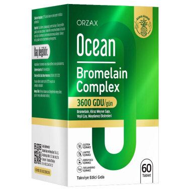 Ocean Bromelain Complex 60 Tablet - Orzax Ocean