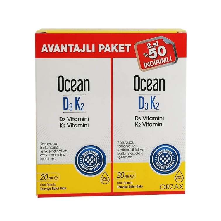 Ocean D3K2 20 ml Damla 2'li - 1