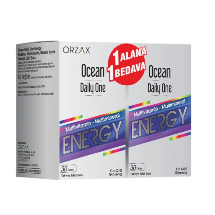 Ocean Daily One Energy 30 Tablet 1 Alana 1 Bedava - Orzax Ocean