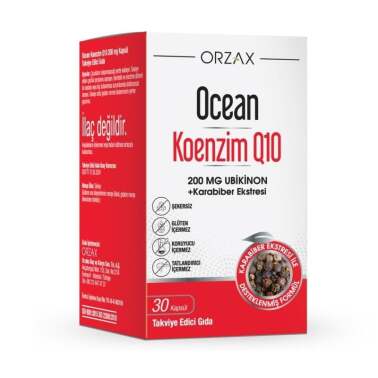 Ocean Koenzim Q10 200 mg 30 Kapsül - Orzax Ocean