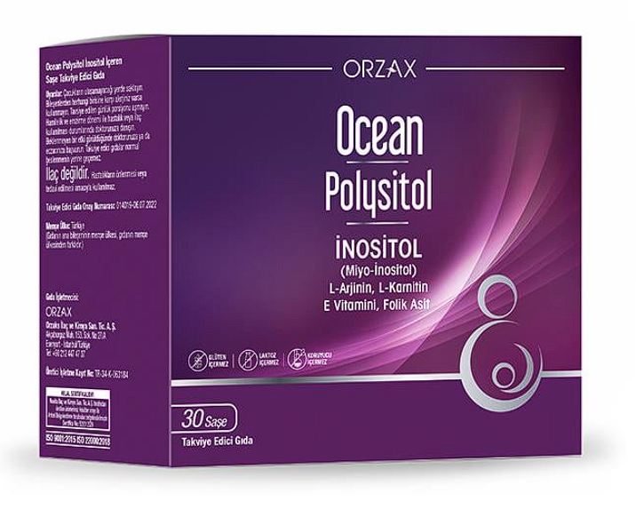 Orzax Ocean Polysitol Takviye Edici Gıda 30 Saşe - Folik Asit 400 µg - 1