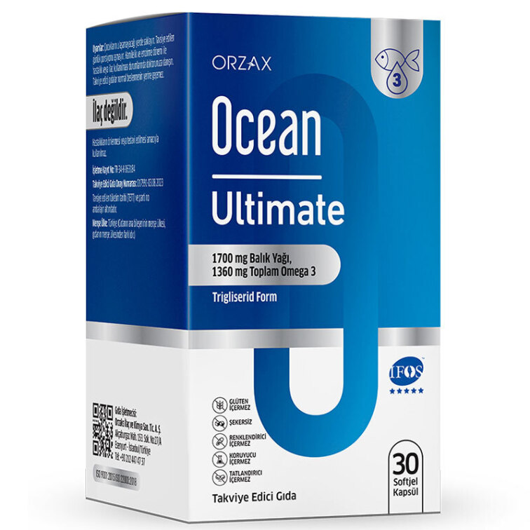 Ocean Ultimate Balık Yağı 1200 mg 30 Kapsül - 1