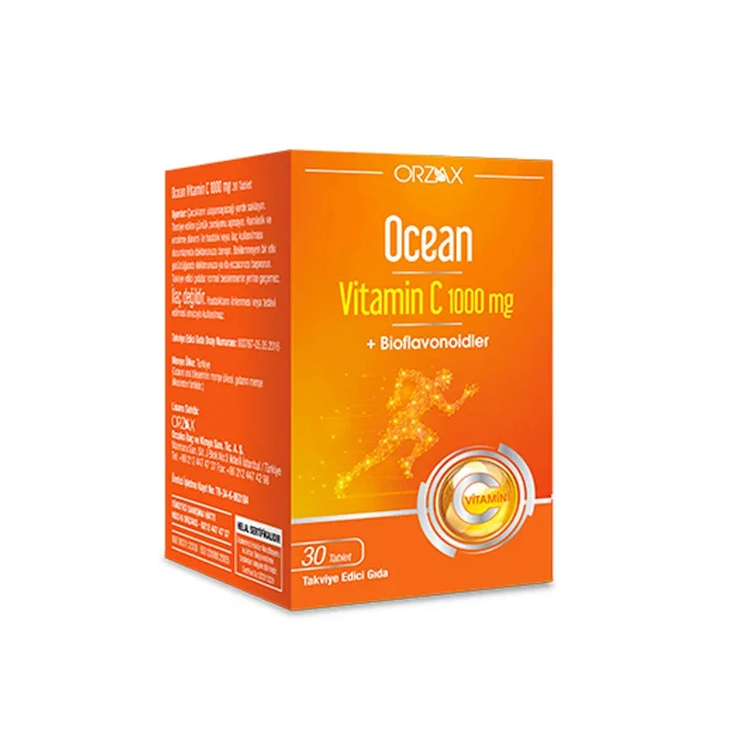 Orzax Ocean Vitamin C 1000 mg 30 Tablet - Orzax Ocean