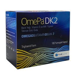 Omepa DK2 Omega 3 - Vitamin D - Menaq7 100 Yumuşak Kapsül