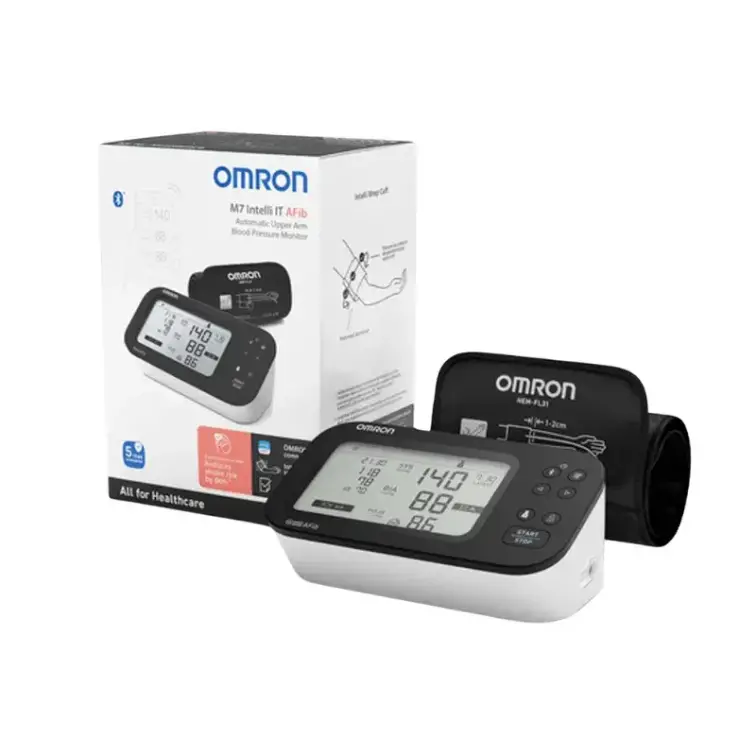 Omron M7 Intelli IT Afib HEM-7380T1-EBK Koldan Dijital Tansiyon Aleti - 1