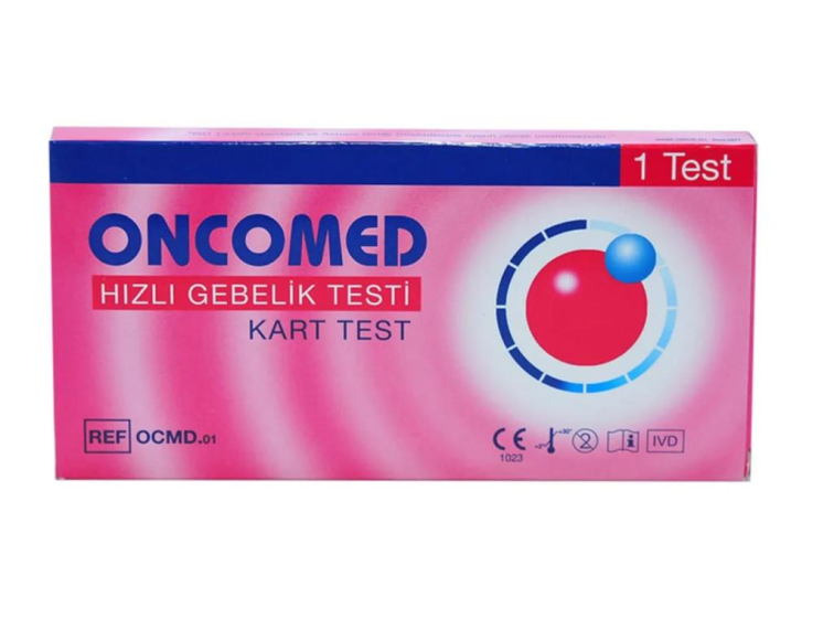 Oncomed Hızlı Gebelik Testi - 1 Kart Test - 1