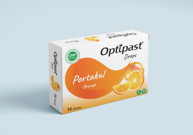 Optipast Drops Portakal & C Vitaminli 16 Pastil - Optipast
