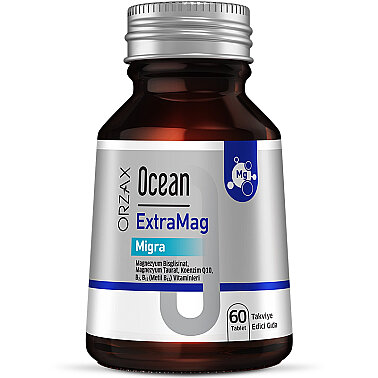 Orzax Ocean ExtraMag Migra Takviye Edici Gıda 60 Tablet