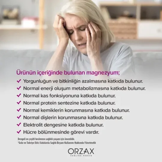 Orzax Ocean ExtraMag Threog Takviye Edici Gıda 60 Tablet - 4