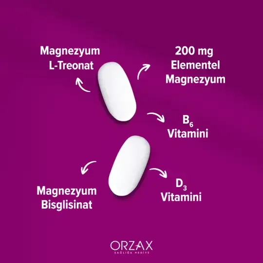 Orzax Ocean ExtraMag Threog Takviye Edici Gıda 60 Tablet - 3