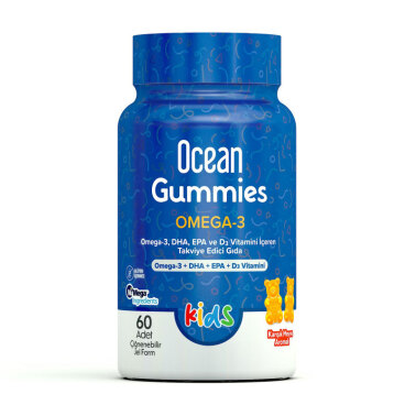 Orzax Ocean Gummies Omega-3 Kids 60 Adet Çiğnenebilir Jel Form - Orzax Ocean