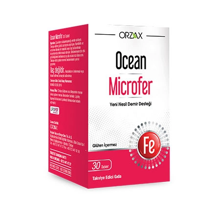 Orzax Ocean Microfer Takviye Edici Gıda 30 Tablet - 1