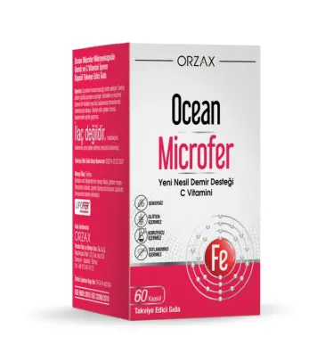 Orzax Ocean Microfer Demir ve C Vitamini 60 Kapsül - Orzax Ocean