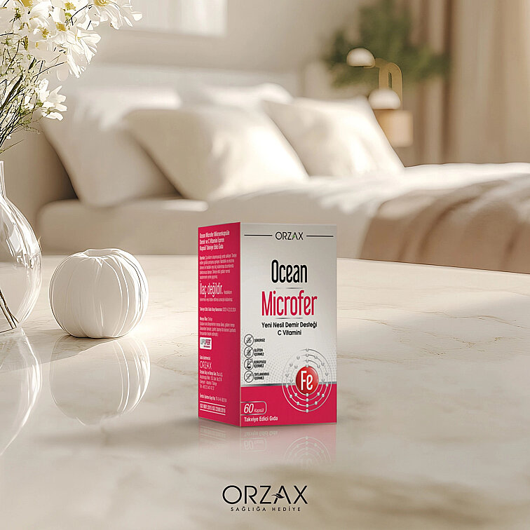 Orzax Ocean Microfer Demir ve C Vitamini 60 Kapsül - 5