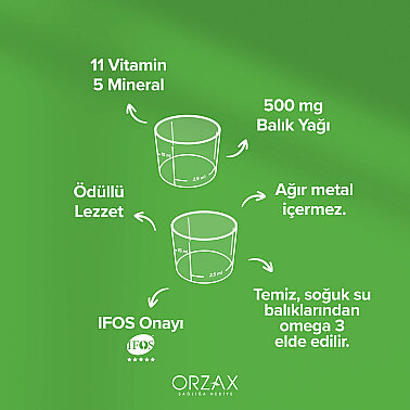 Orzax Ocean Multi Ballı Portakal Konsantreli Şurup 150 ml - 3