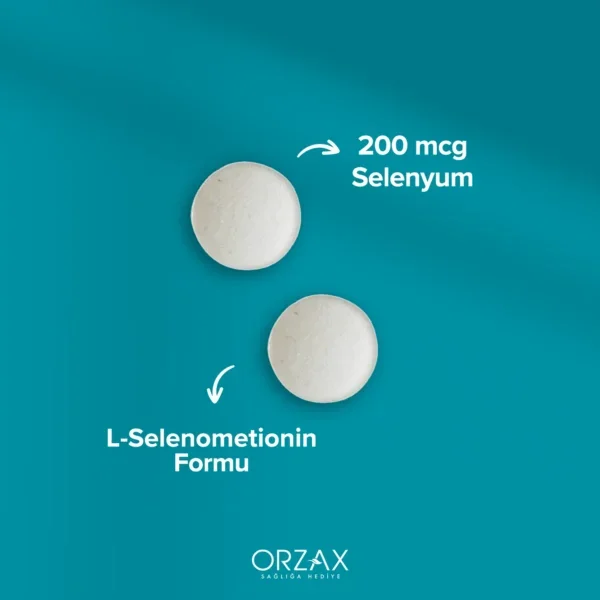 Orzax Ocean Selenyum 200 mcg Yüksek Doz 60 Tablet - 3