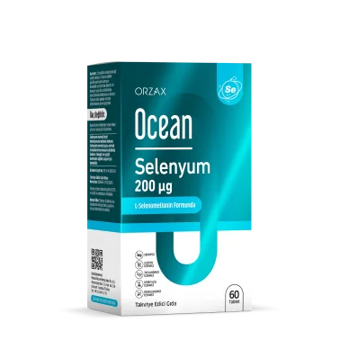 Orzax Ocean Selenyum 200 mcg Yüksek Doz 60 Tablet